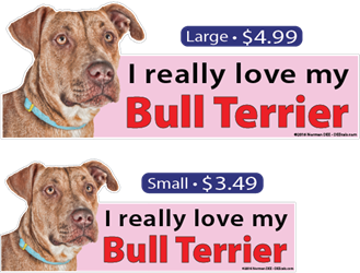 I Love My Bull Terrier bullterrier, bullterriers, bull, terrier, terriers, love, my